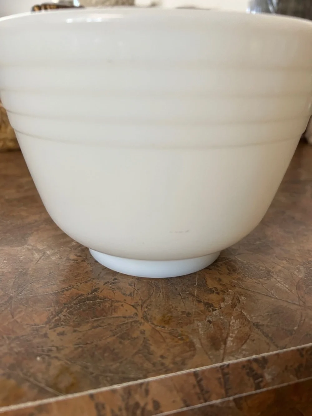 PYREX Vintage Hamilton Beach Milk Glass Mixing Bowl With Spout USA Made